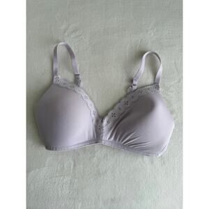 Aerie Light Purple Lace Trim Bra
